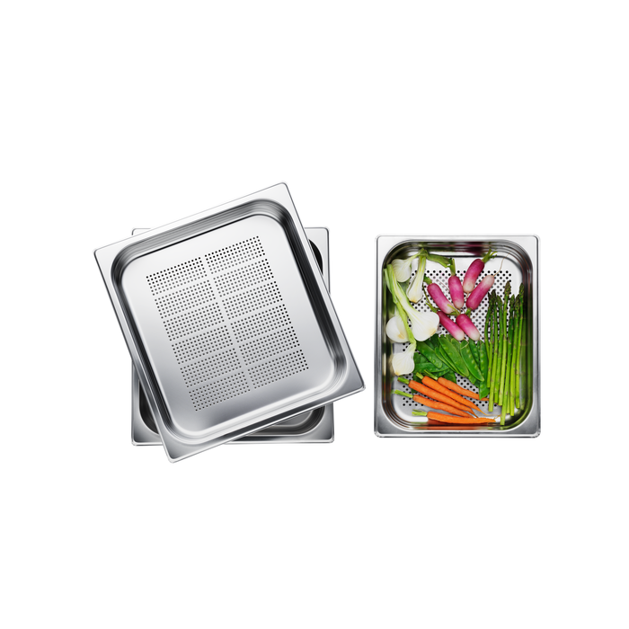 Set de 2 cuisson à la vapeur inox